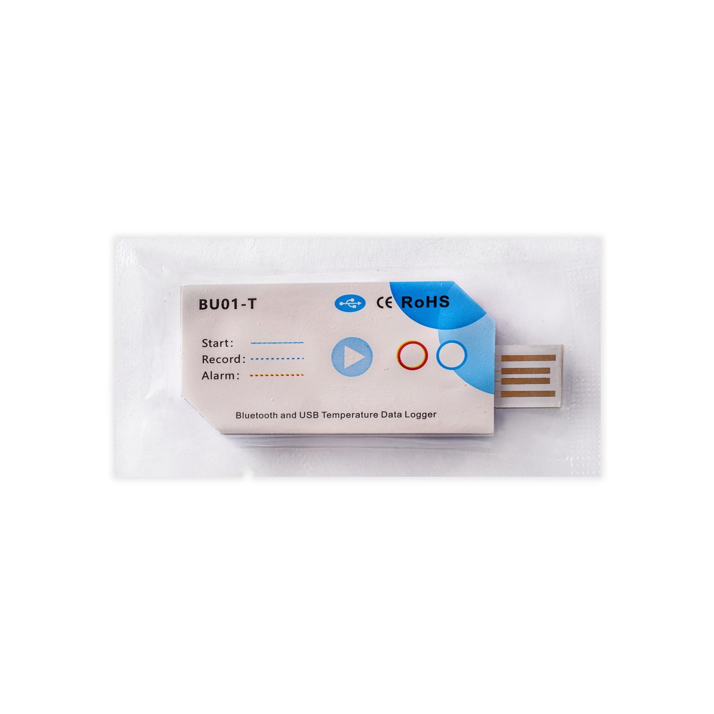 1.1.2 Fixed-Point Single-Use Temp USB PDF Data Logger w/ BT (10 Pieces)