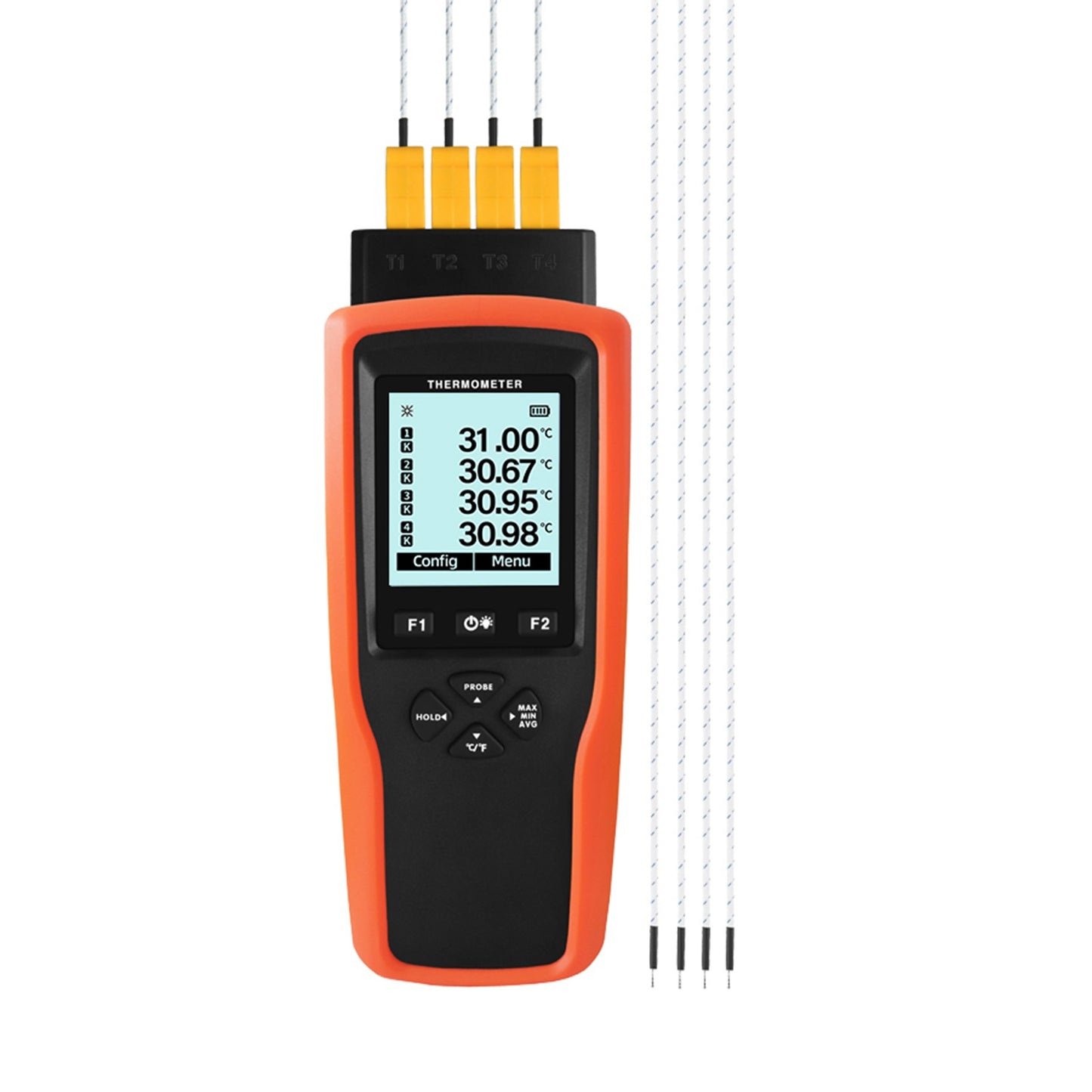 4.4 High Accuracy 4-Channel Thermocouple Meter w/ Data Logging